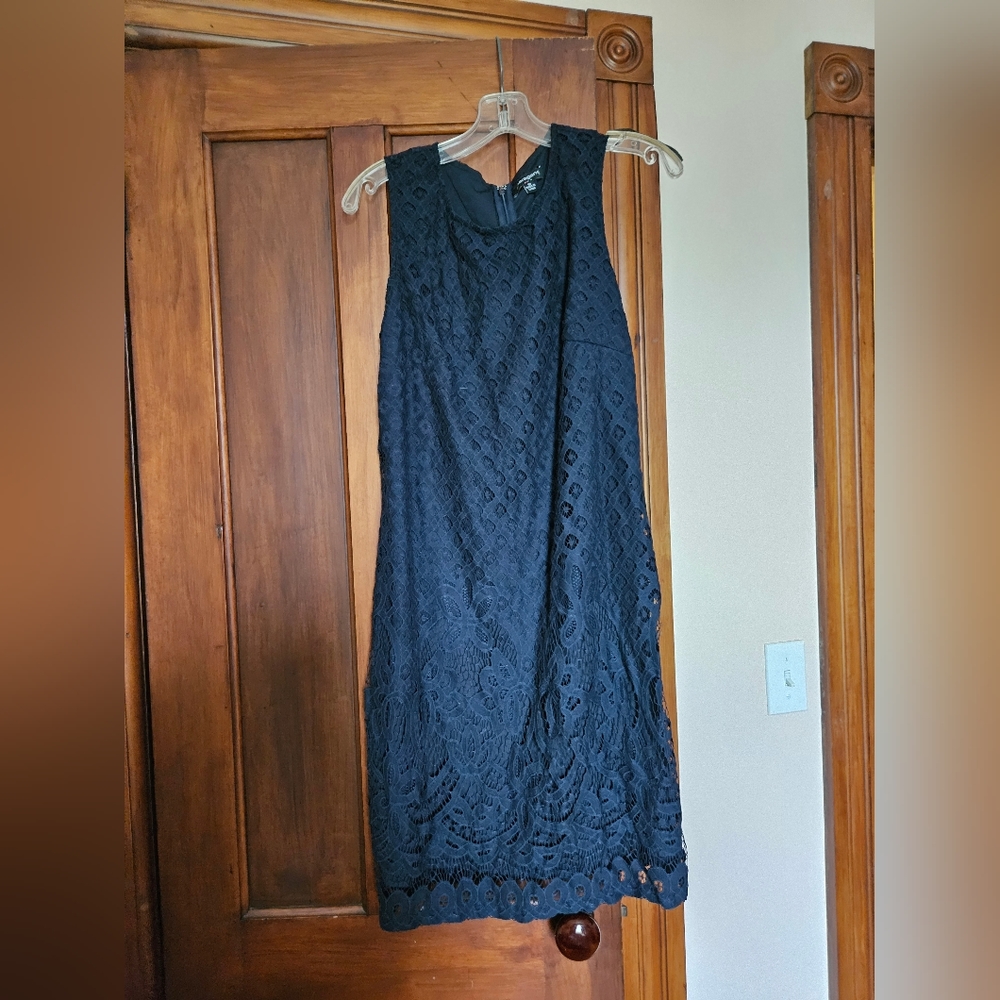 Black lace dress